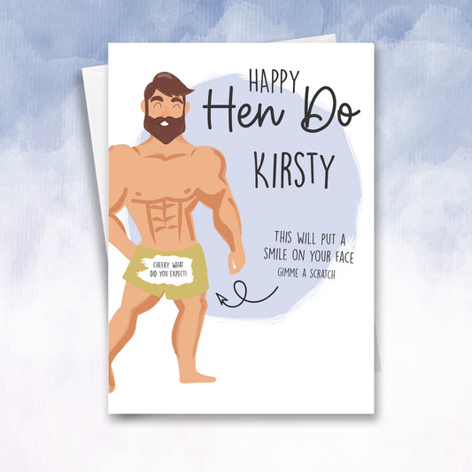 Cheeky Hen Do Reveal card - 2f75e5-2