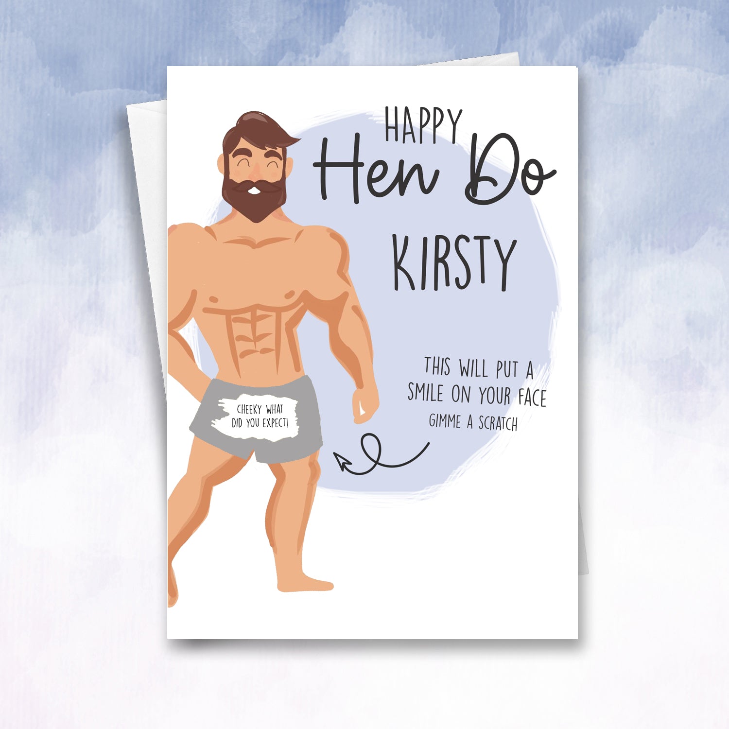 Cheeky Hen Do Reveal card - 2f75e5-2