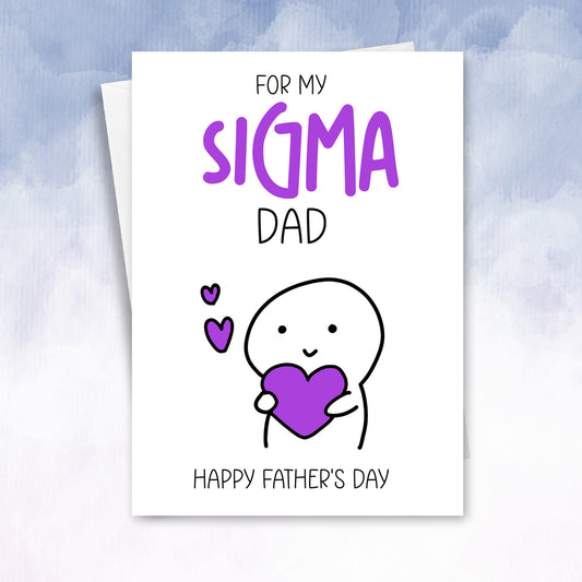 Teen/kid Father's Day alpha sigma sigma pops dad card