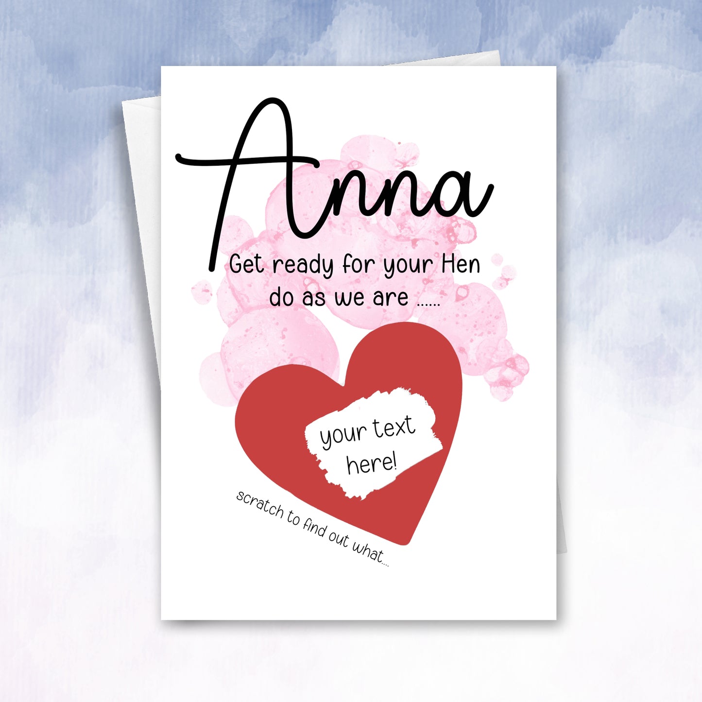 Hen Do Experience Reveal Personalised Card - 2f75e5-2