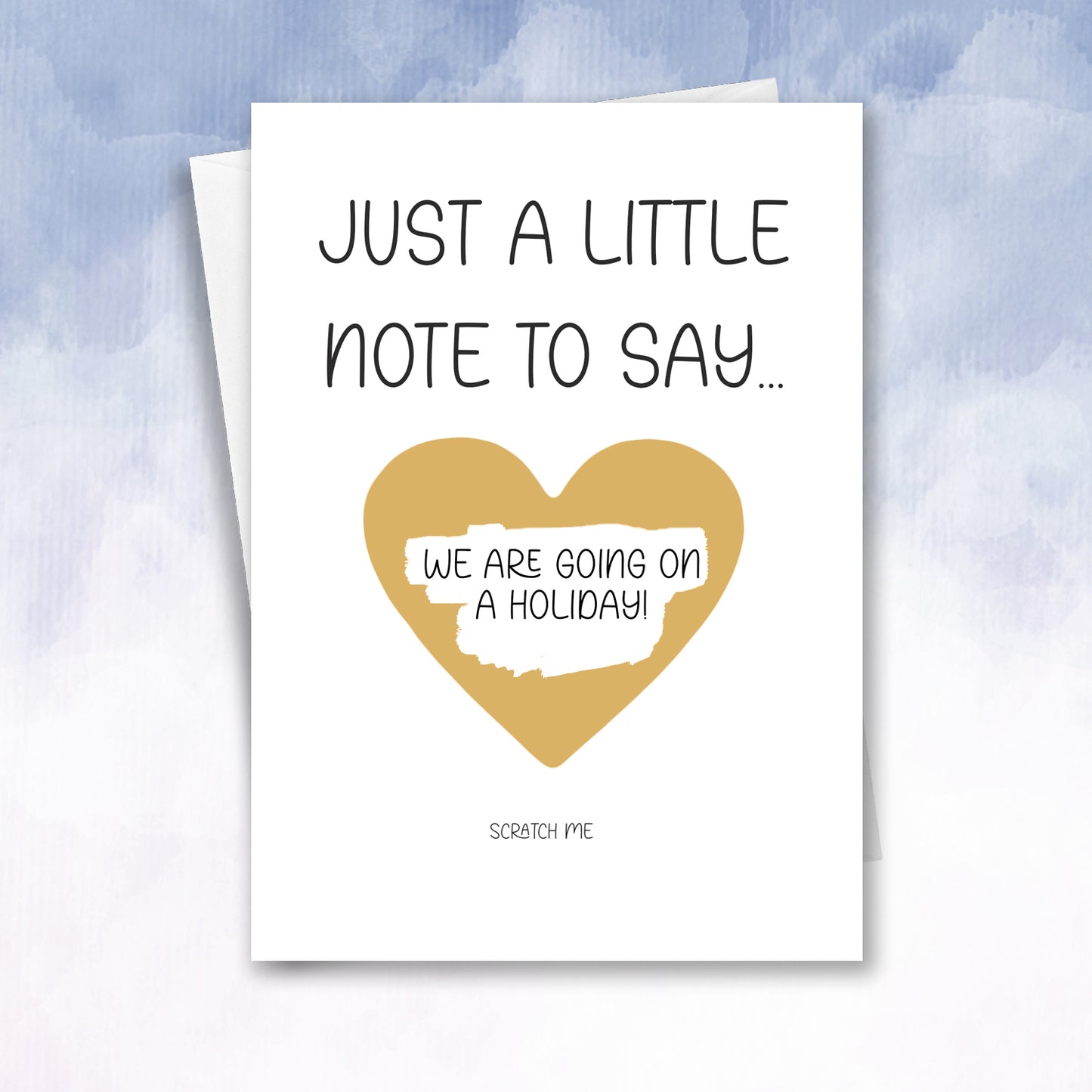 Holiday Reveal Scratch Off Reveal Card Little note for you - 2f75e5-2