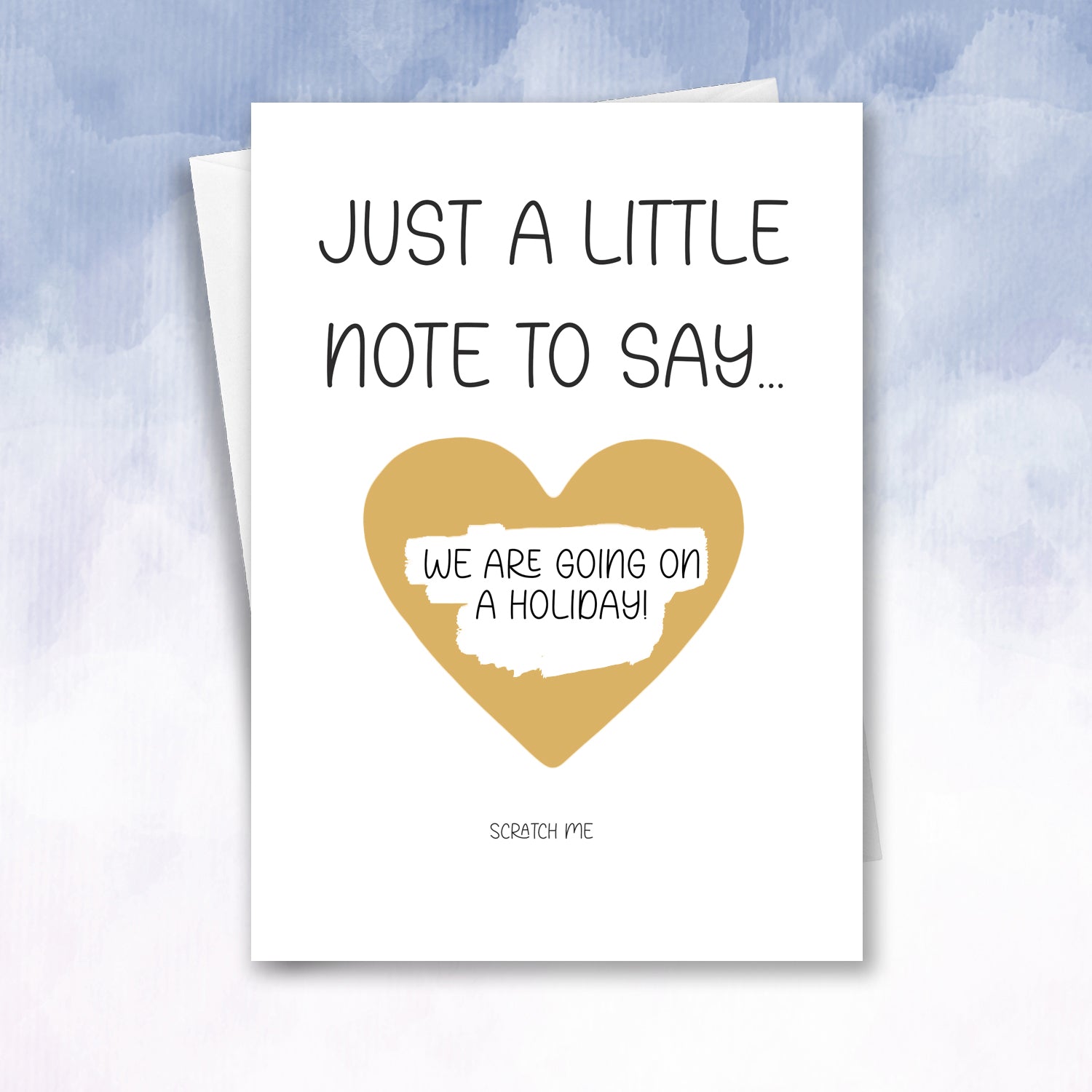 Holiday Reveal Scratch Off Reveal Card Little note for you - 2f75e5-2