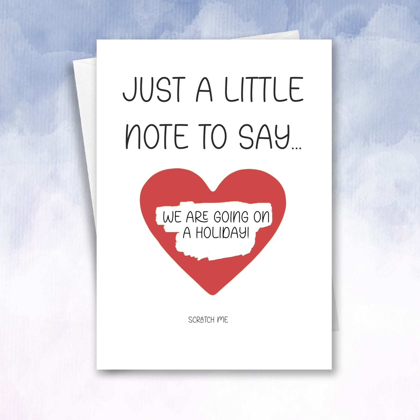 Holiday Reveal Scratch Off Reveal Card Little note for you - 2f75e5-2