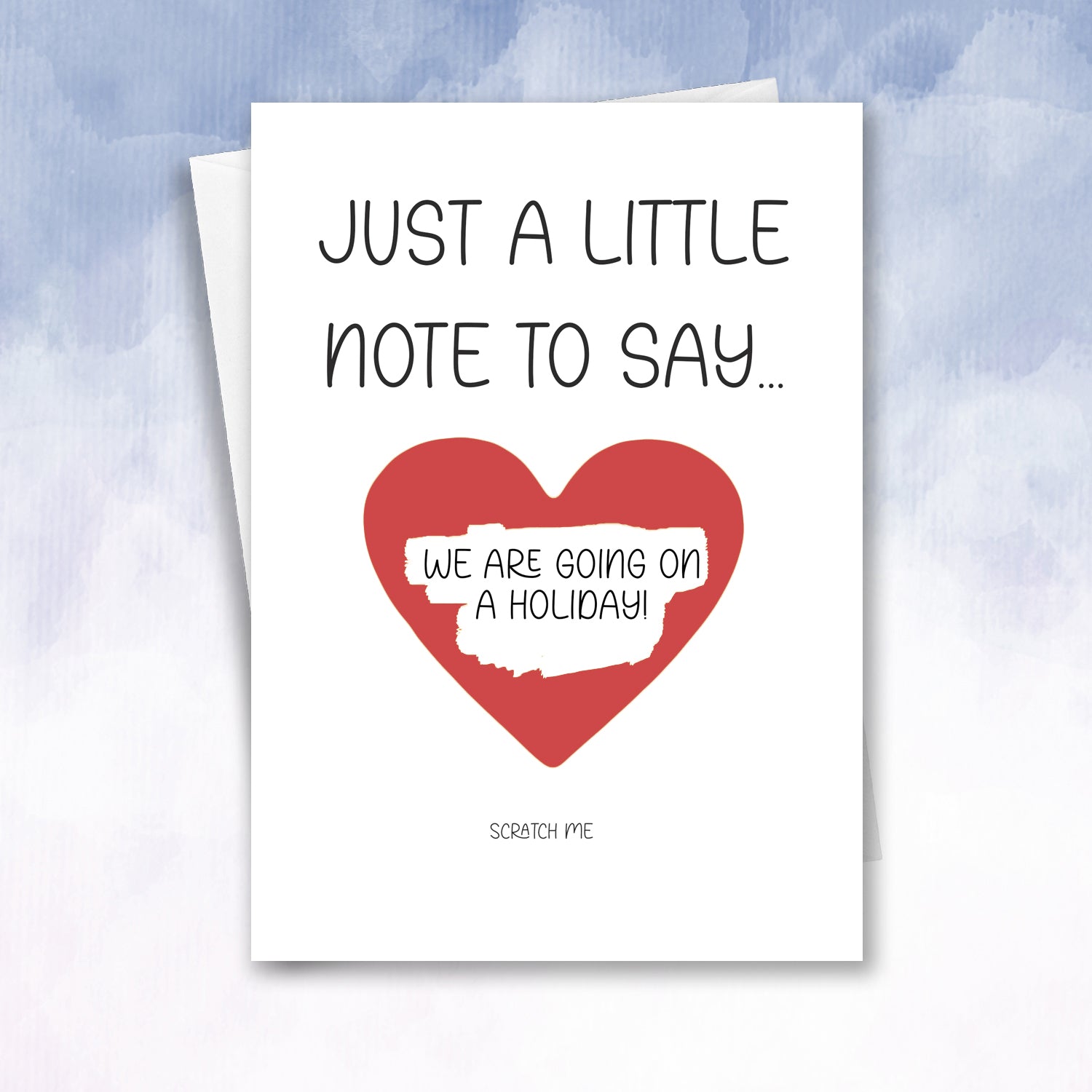 Holiday Reveal Scratch Off Reveal Card Little note for you - 2f75e5-2