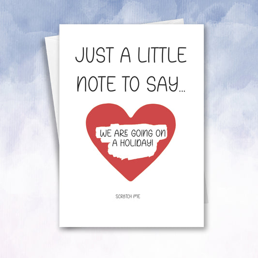 Holiday Reveal Scratch Off Reveal Card Little note for you - 2f75e5-2