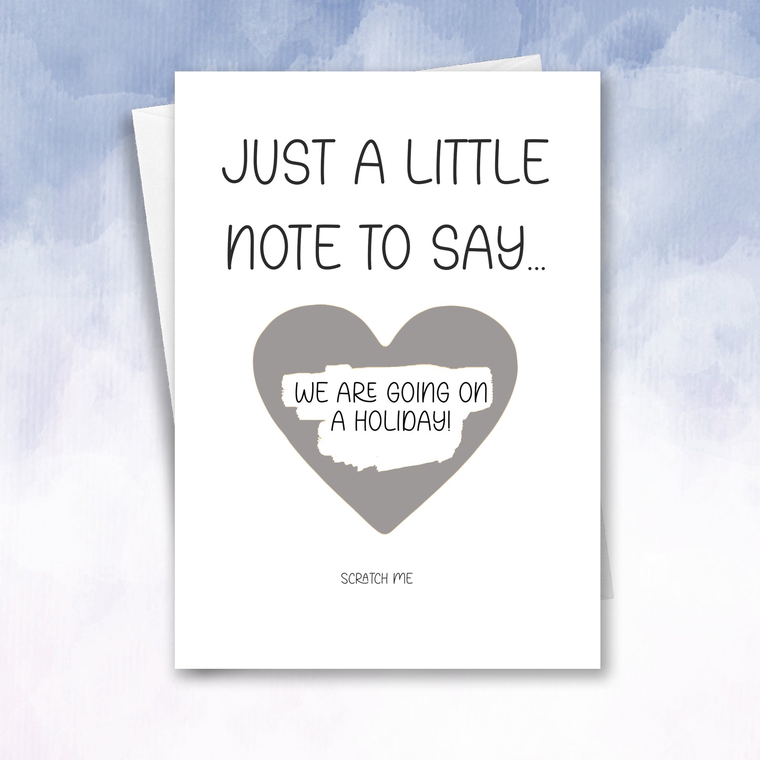 Holiday Reveal Scratch Off Reveal Card Little note for you - 2f75e5-2