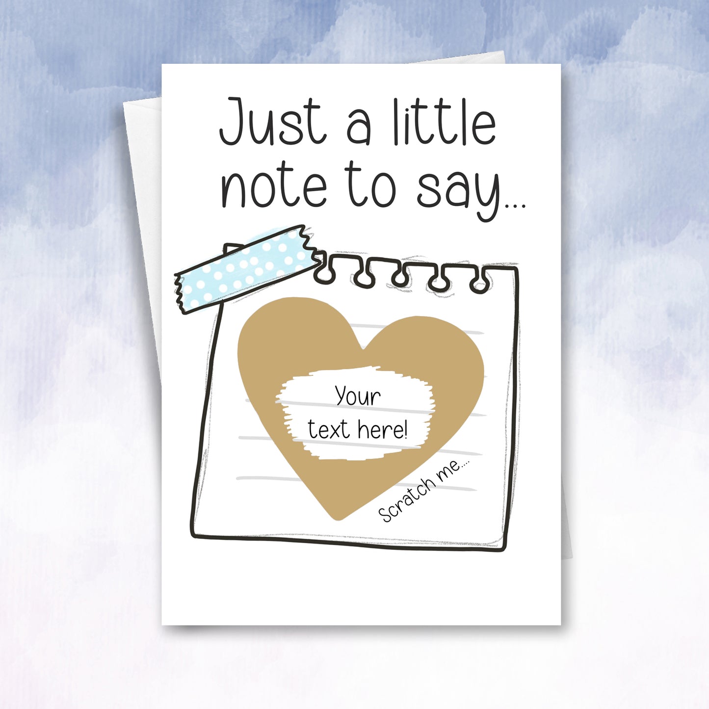 Just a little Note Scratch Off Card - 2f75e5-2