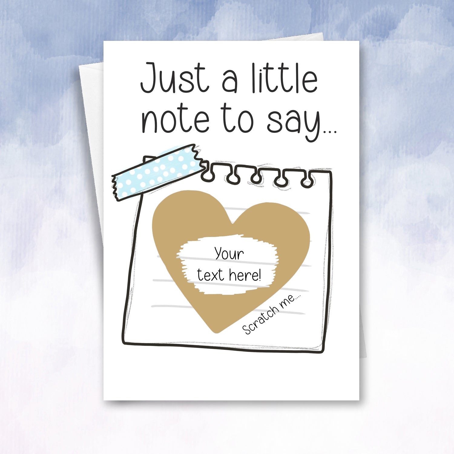 Just a little Note Scratch Off Card - 2f75e5-2