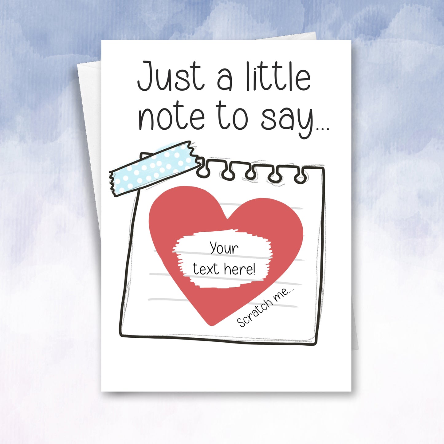 Just a little Note Scratch Off Card - 2f75e5-2