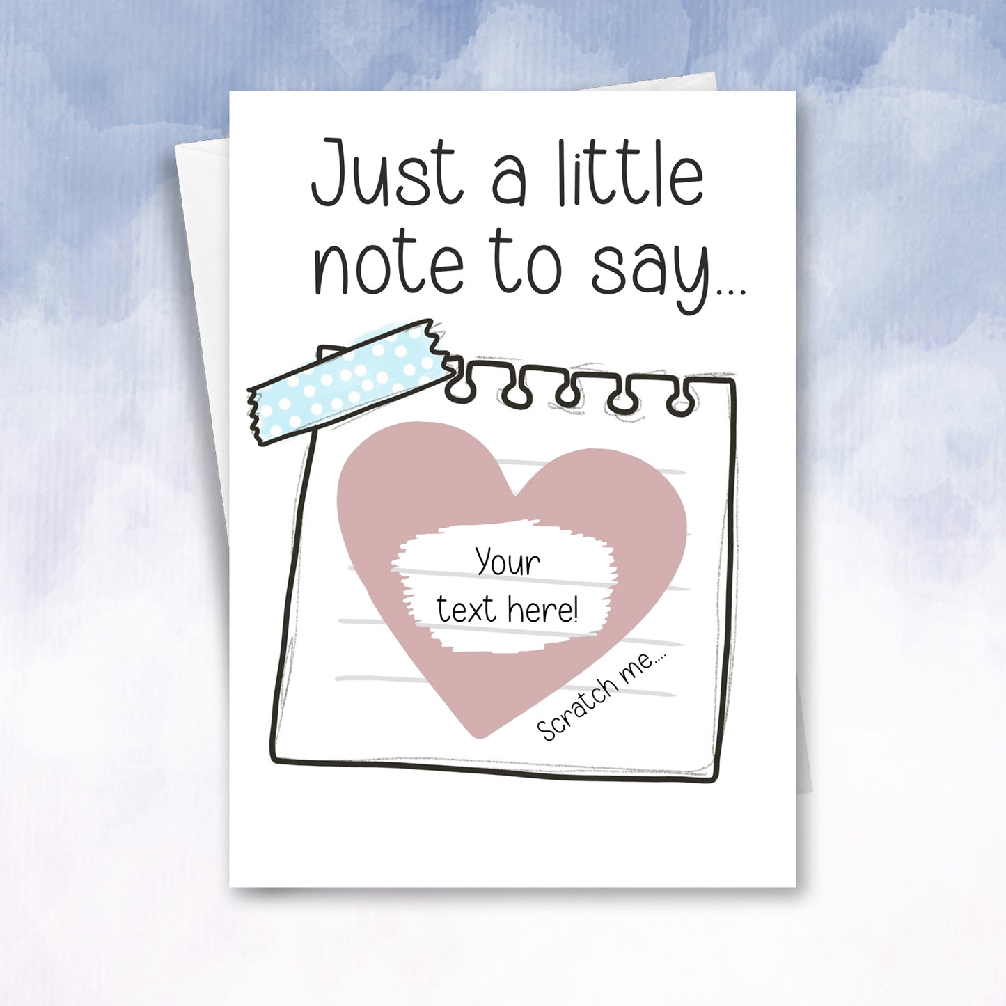 Just a little Note Scratch Off Card - 2f75e5-2