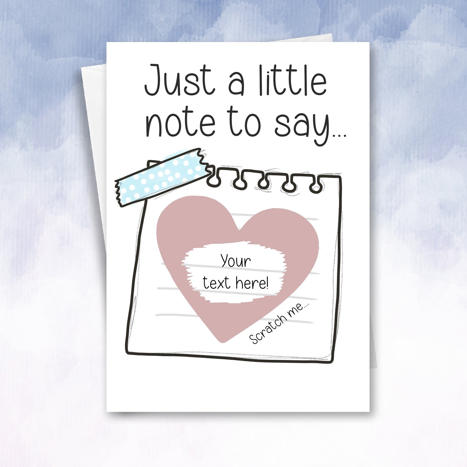 Just a little Note Scratch Off Card - 2f75e5-2