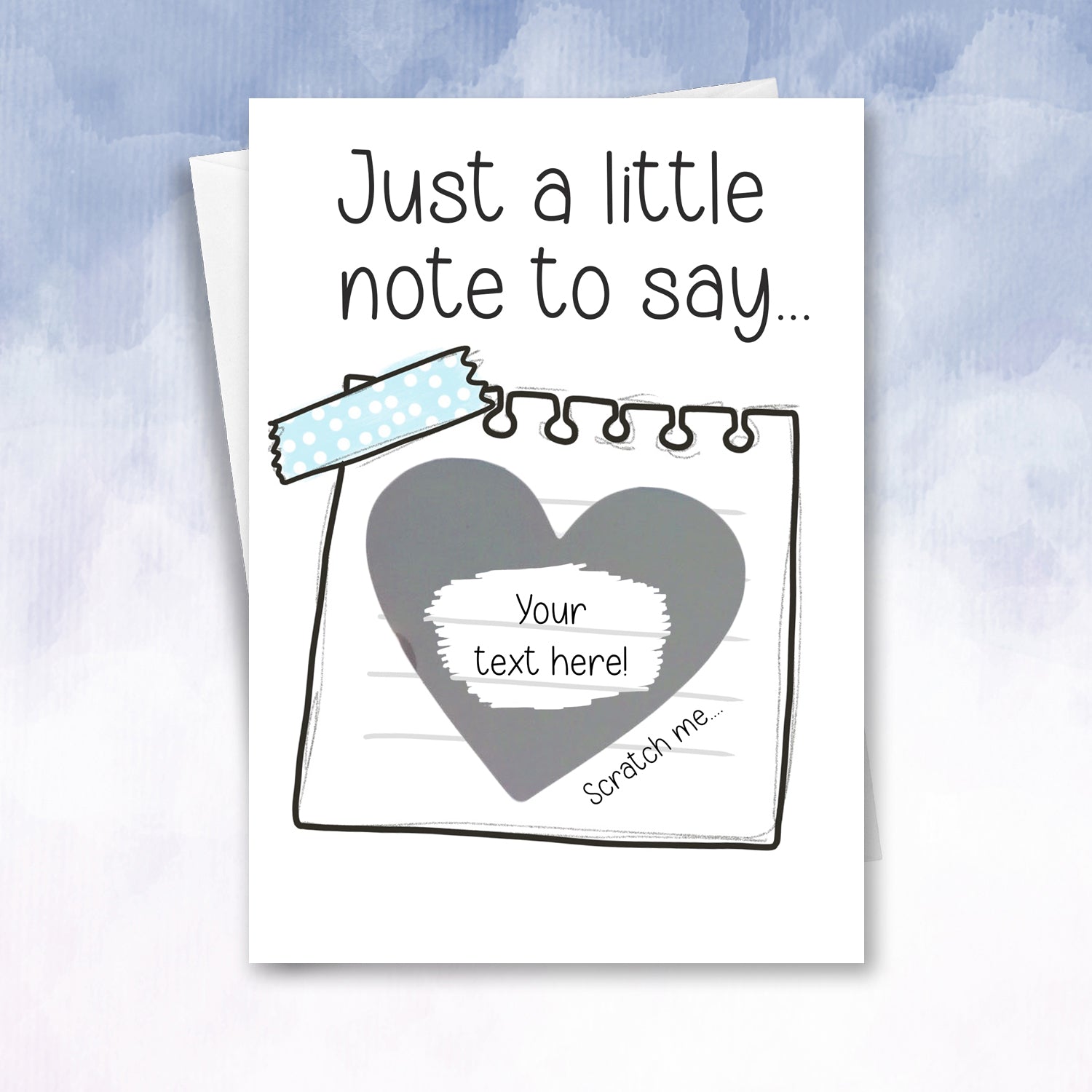 Just a little Note Scratch Off Card - 2f75e5-2