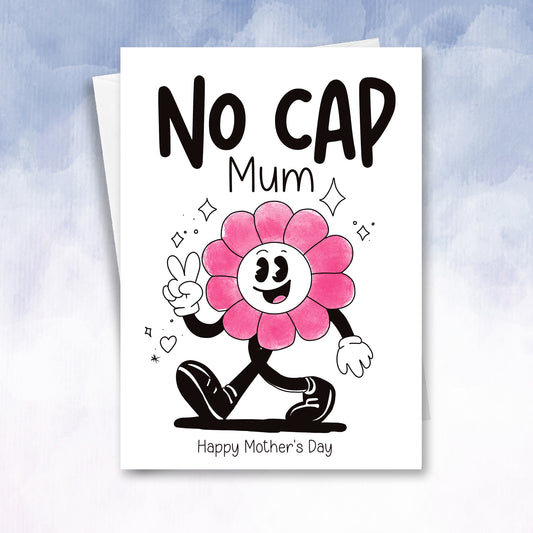 Teen/kid mother's Day alpha No cap sigma skibidi moms card