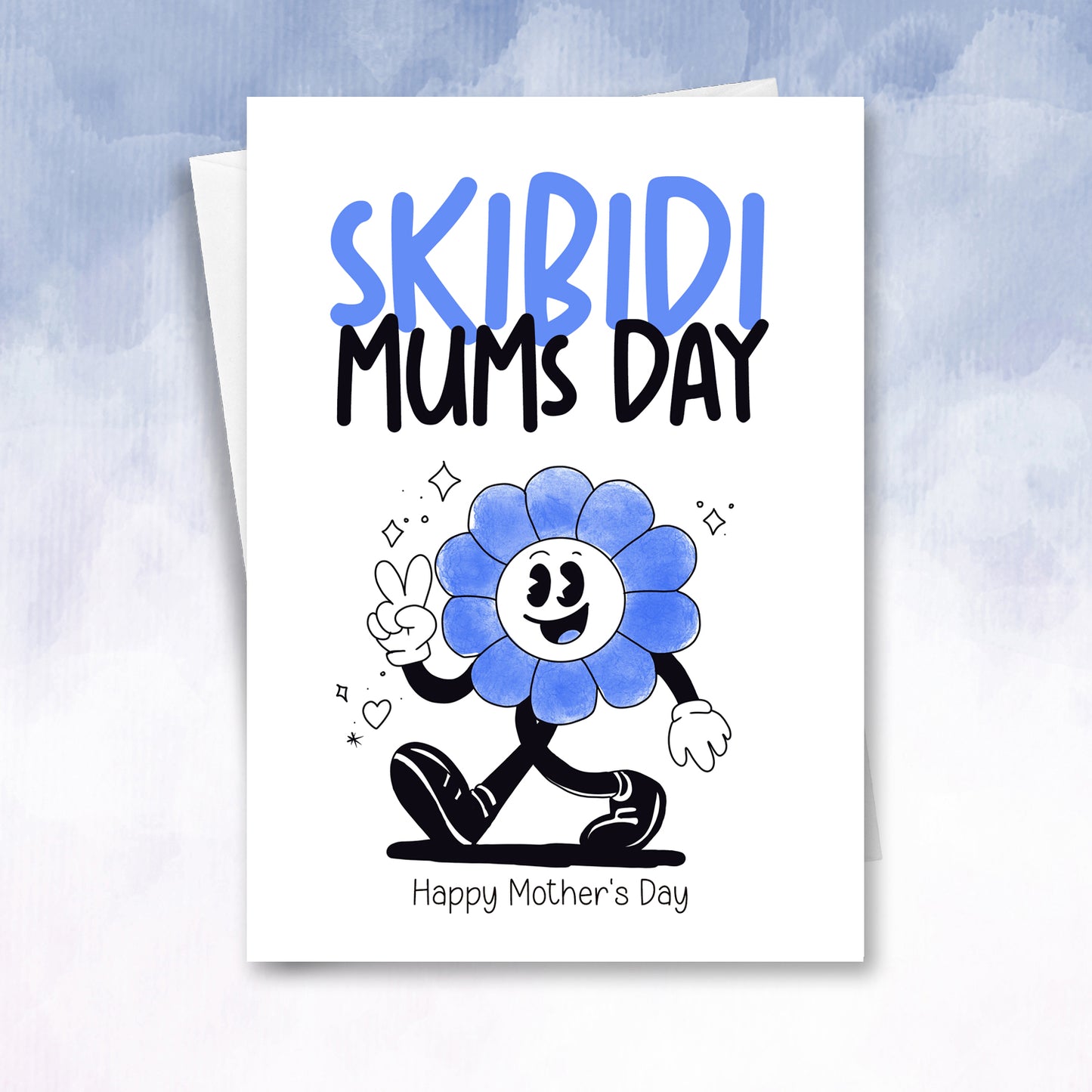 Teen/kid mother's Day alpha sigma skibidi moms card