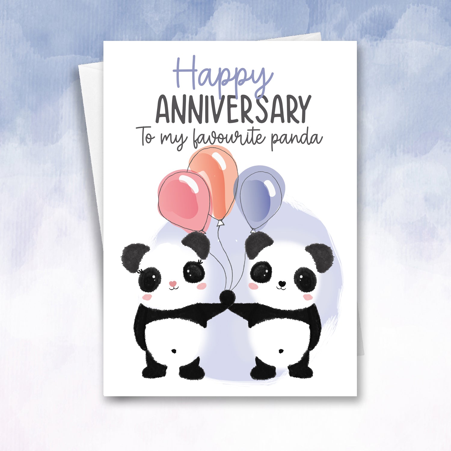 My Favourite Panda Anniversary Card - 2f75e5-2