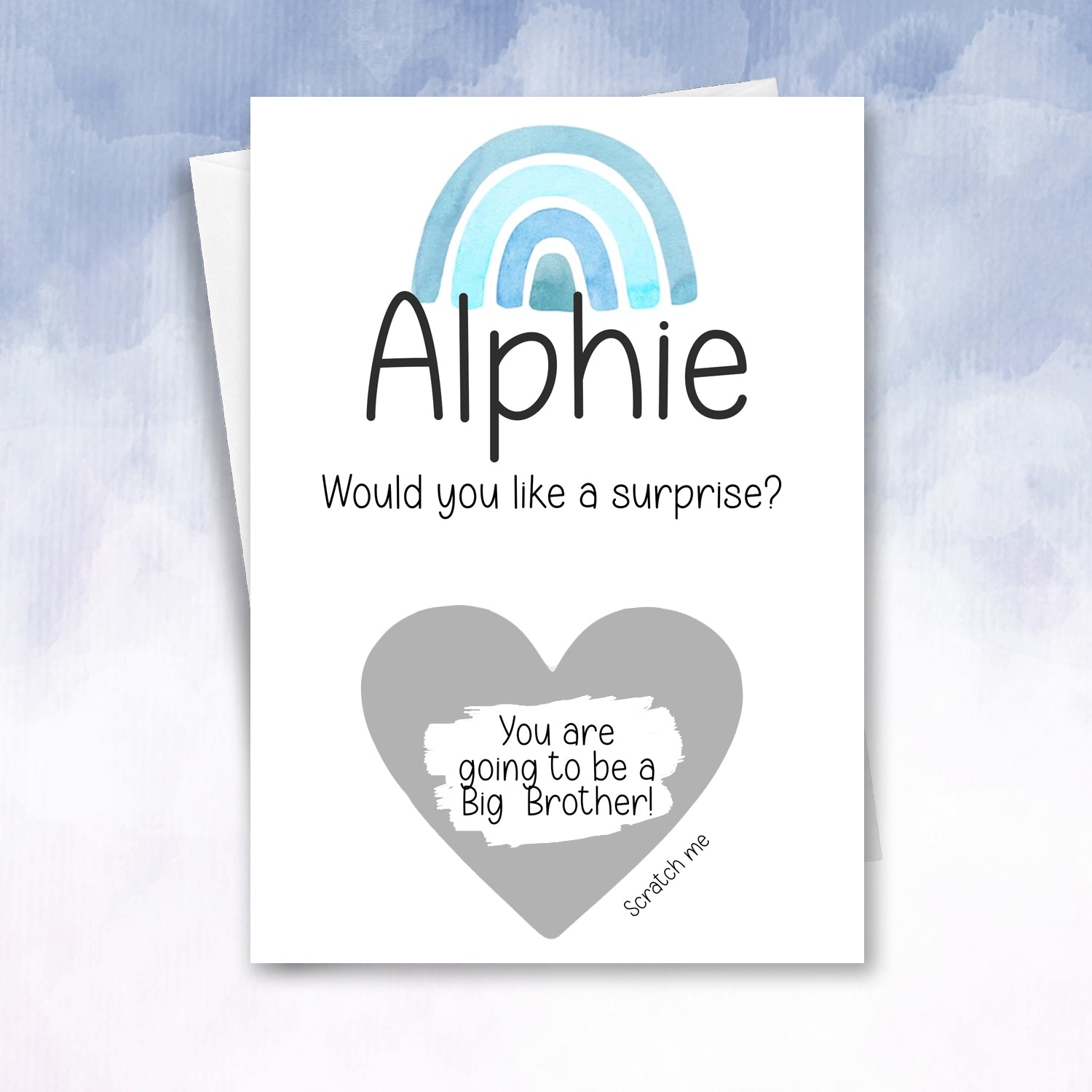 Personalised Big Brother Scratch card Reveal - 2f75e5-2