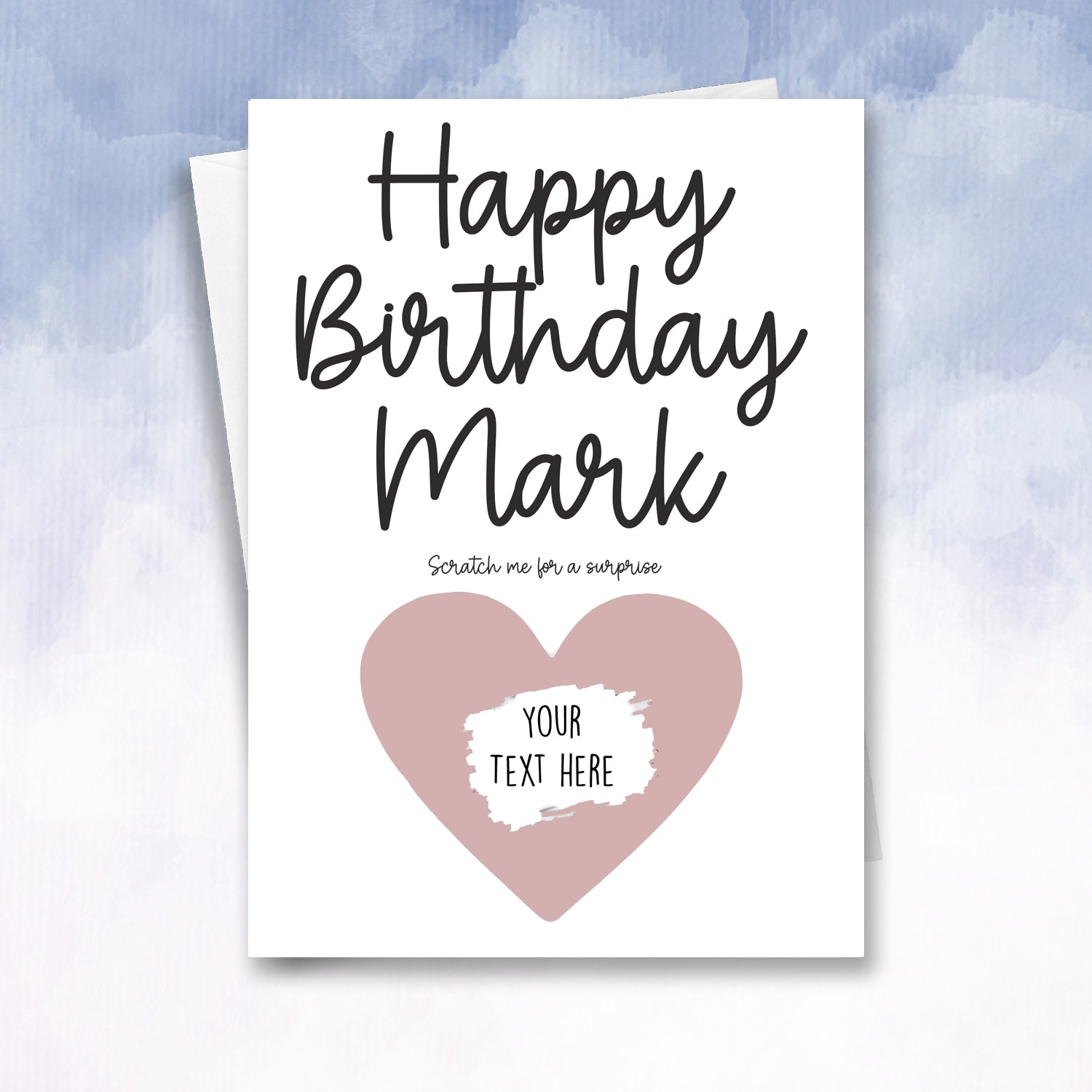 Personalised Birthday Card Scratch Off Reveal - 2f75e5-2