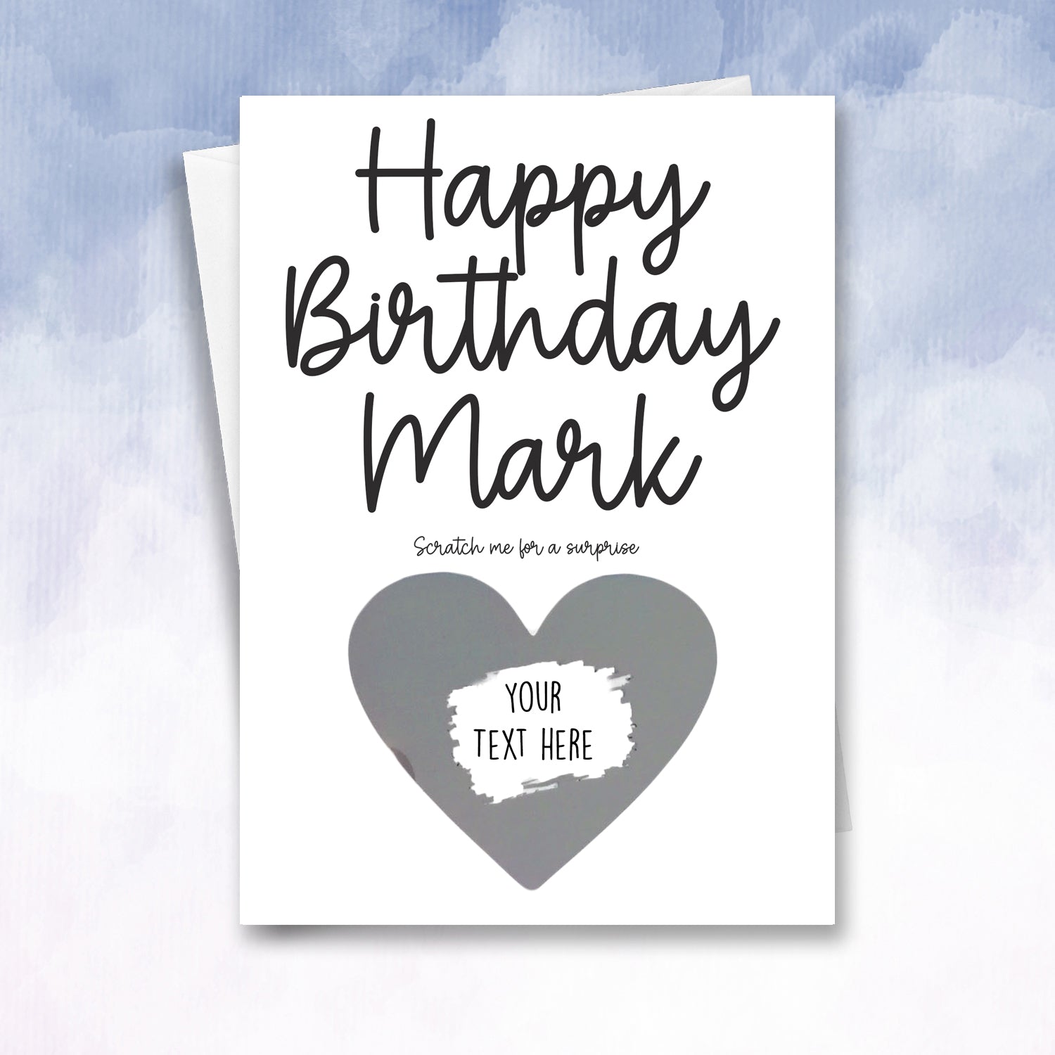 Personalised Birthday Card Scratch Off Reveal - 2f75e5-2