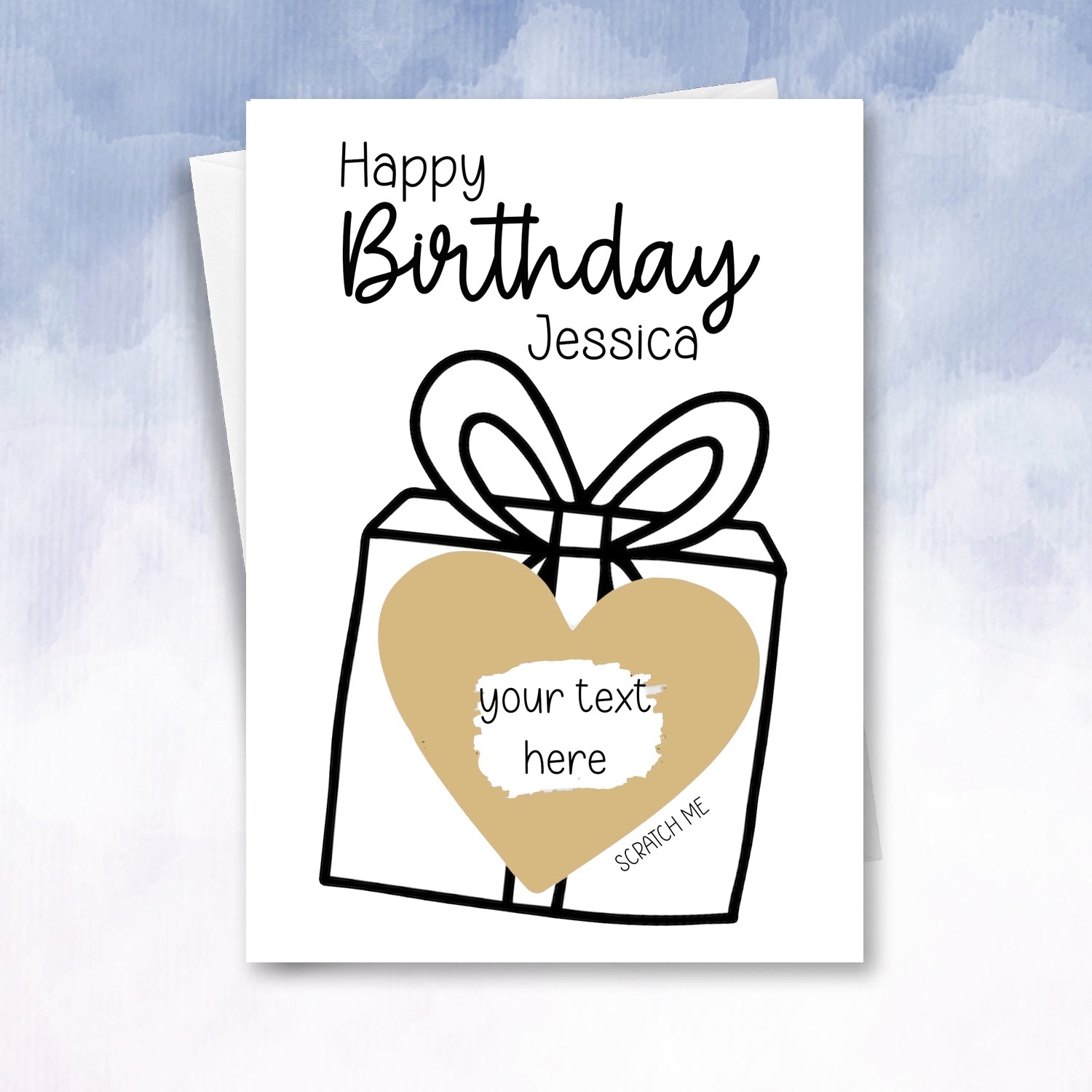 Personalised Birthday Gift Scratch Card - 2f75e5-2
