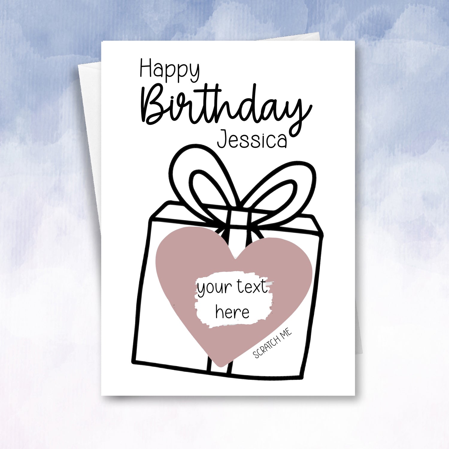 Personalised Birthday Gift Scratch Card - 2f75e5-2