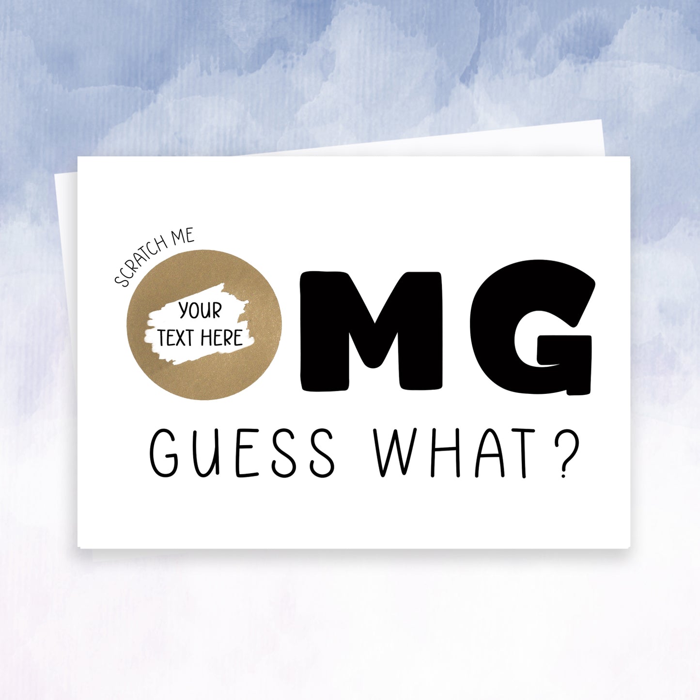 Personalised Oh my god OMG card Scratch Card - 2f75e5-2