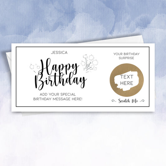 Personalised Scratch Off Birthday Card - 2f75e5-2