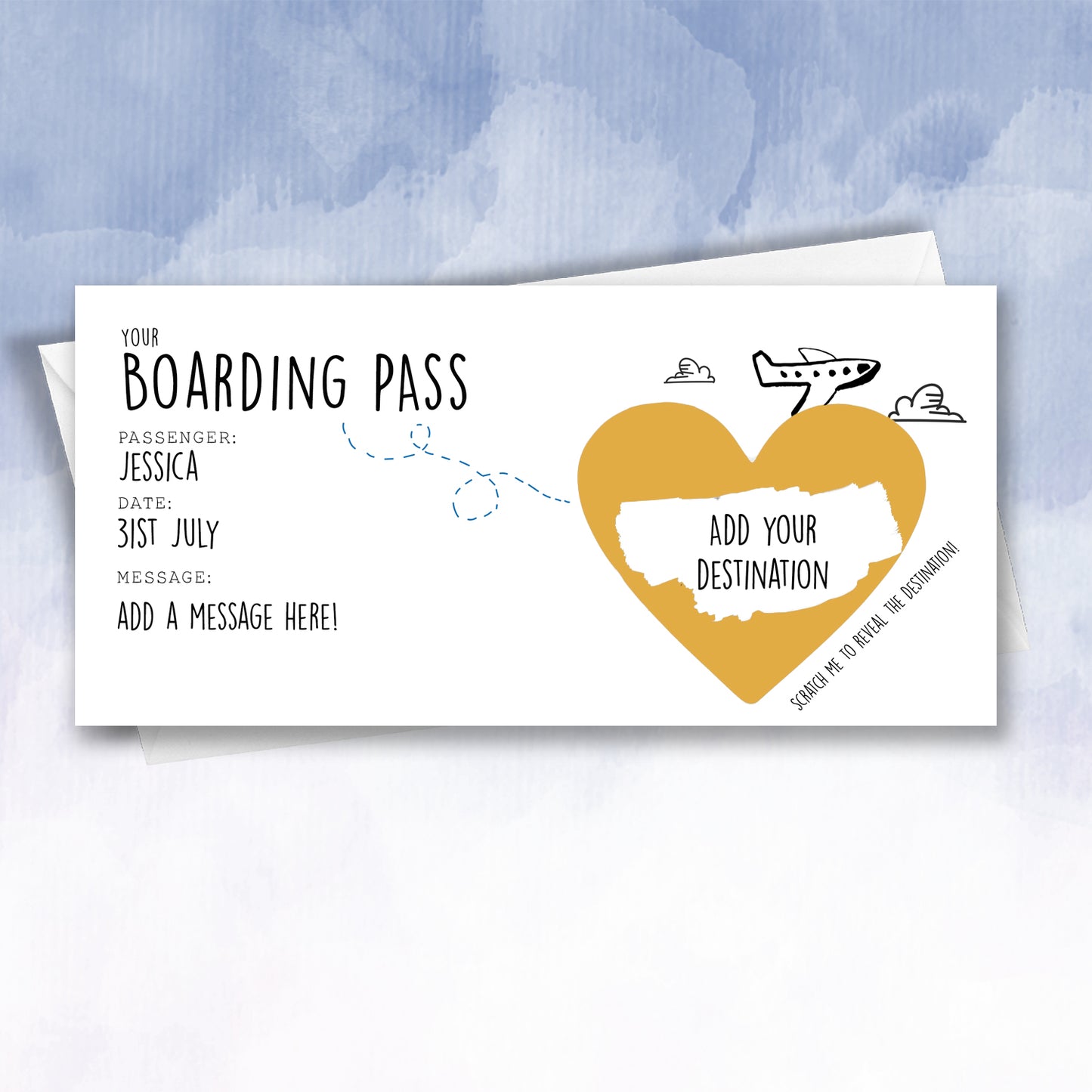 Personalised Scratch Off Plane Boarding Pass - 2f75e5-2