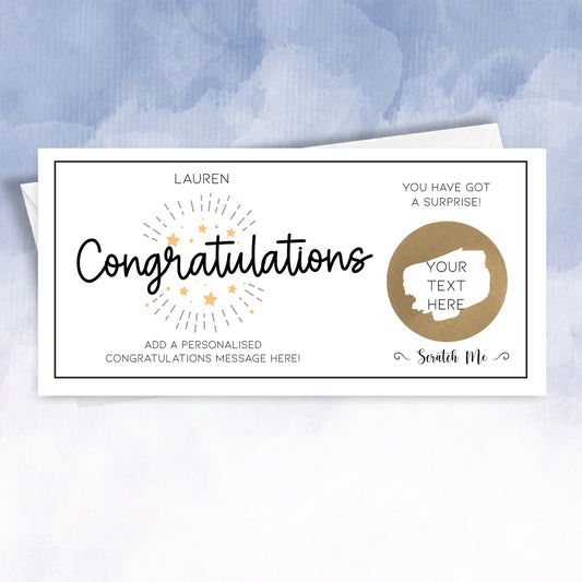 Personalised Scratch off Congratulations Card - 2f75e5-2