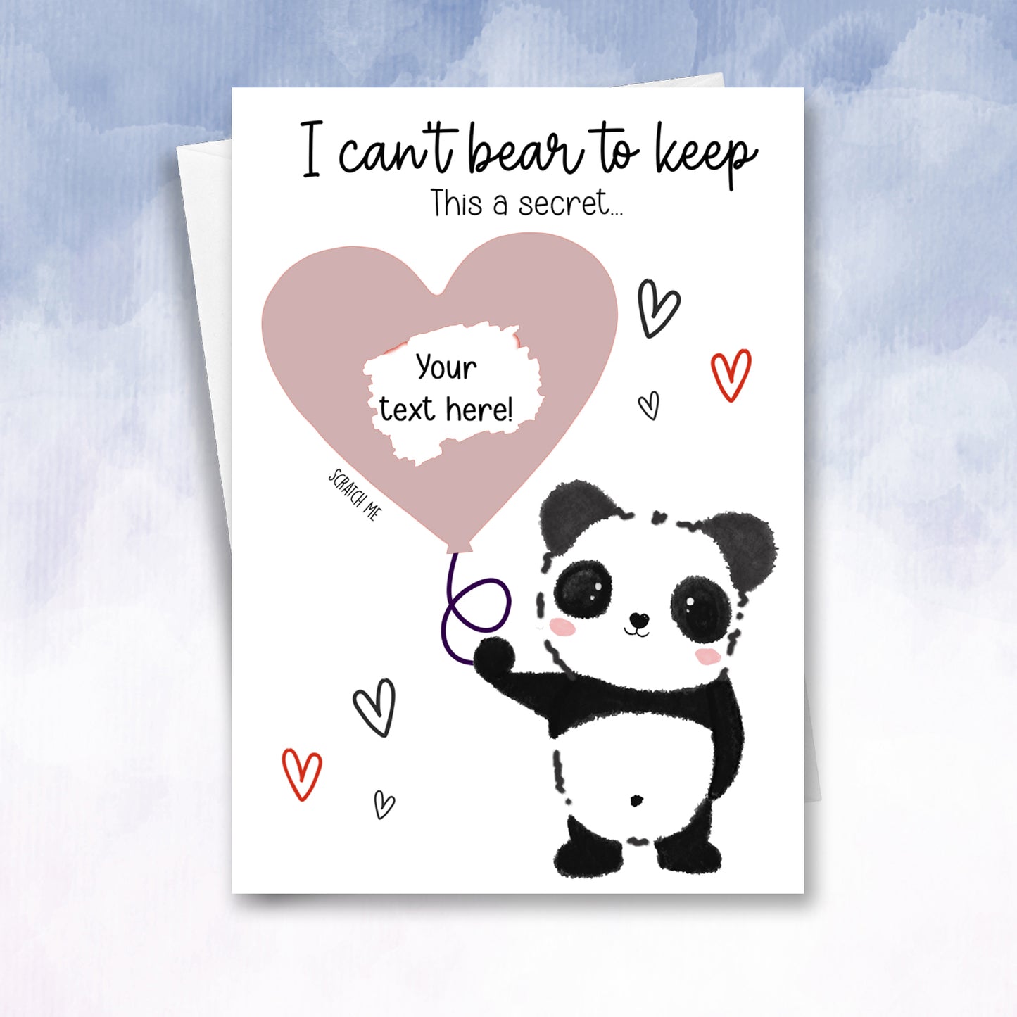 Personalised Scratch off Panda Love you card - 2f75e5-2