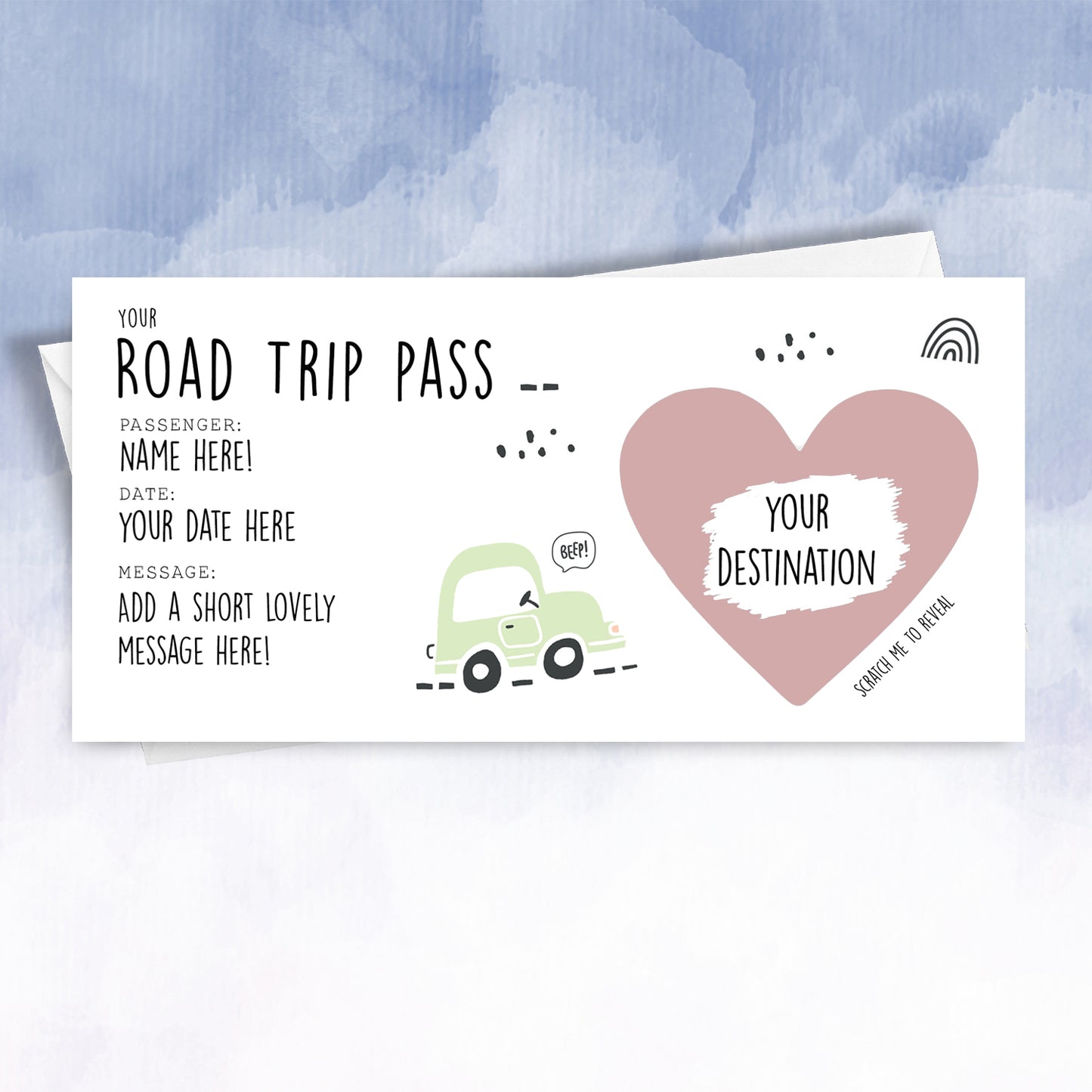 Road Trip or Staycation Reveal Scratch Off card - 2f75e5-2