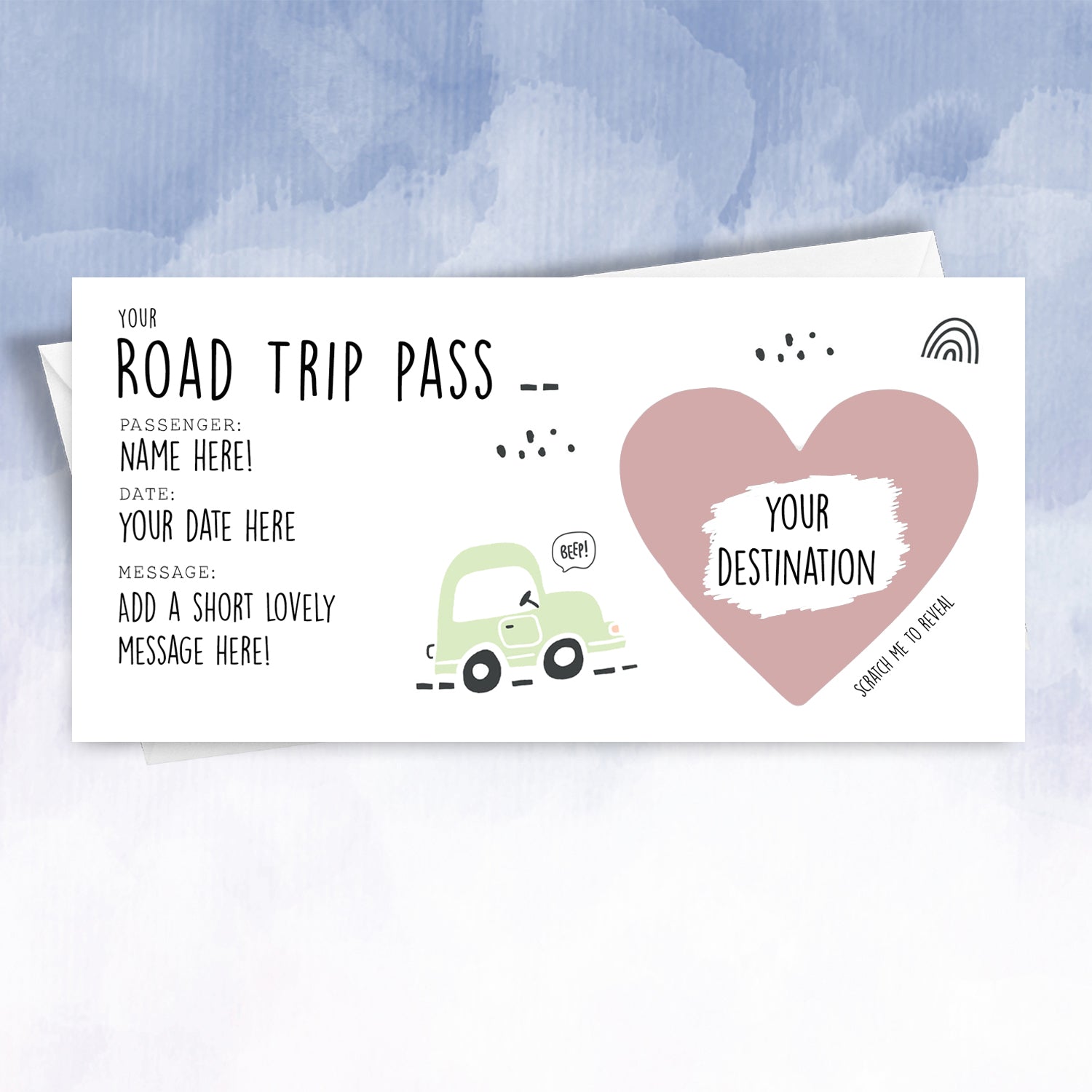 Road Trip or Staycation Reveal Scratch Off card - 2f75e5-2