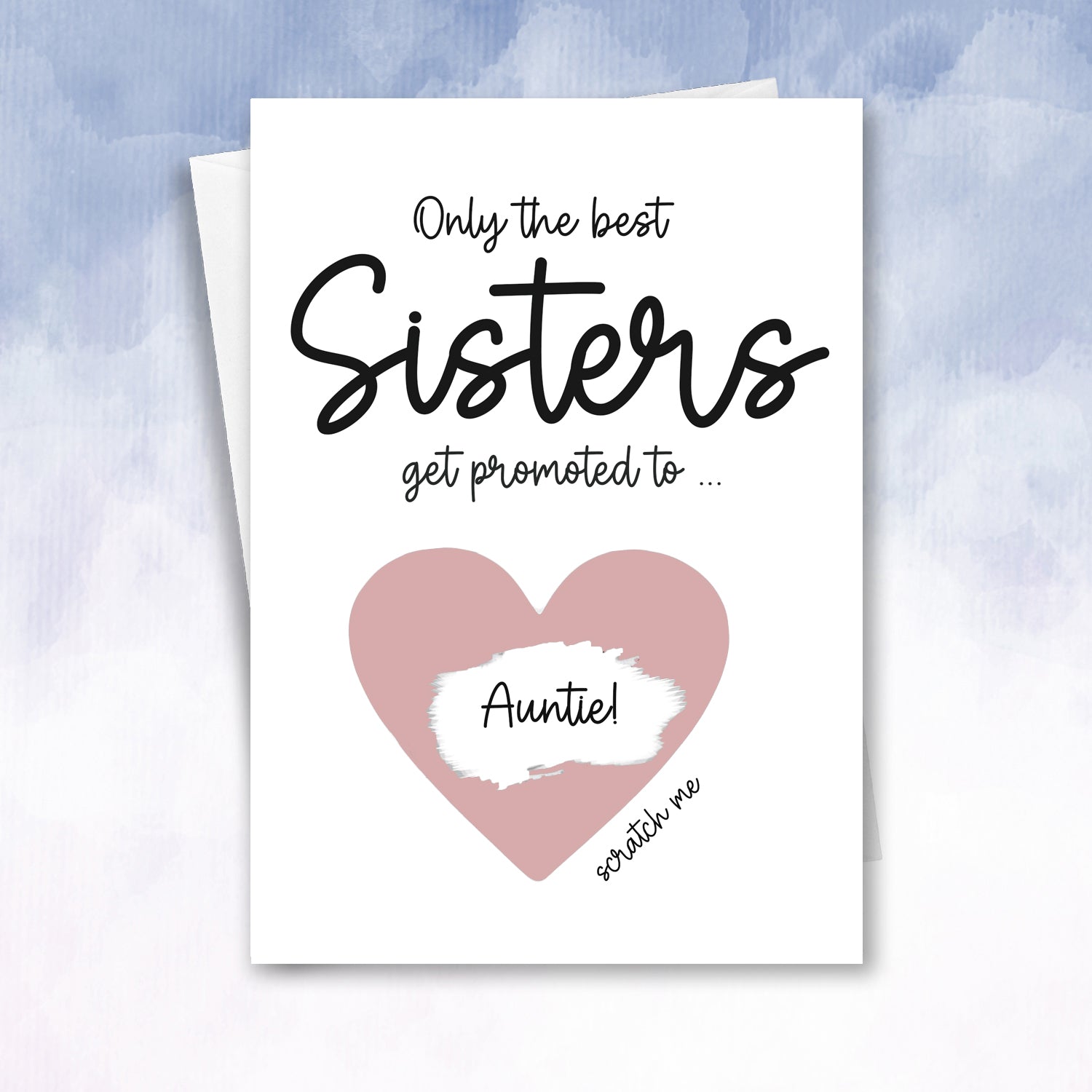 Sister Promoted to Auntie Scratch off card - 2f75e5-2