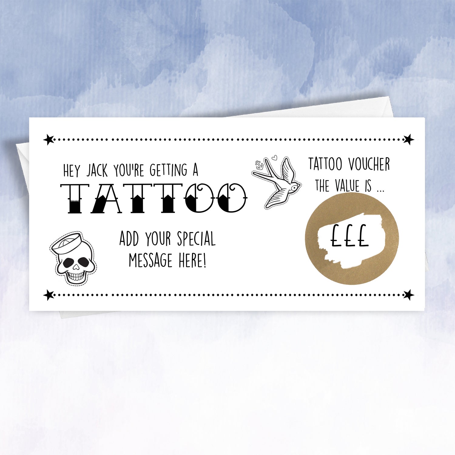 Surprise Tattoo Scratch gift Card - 2f75e5-2