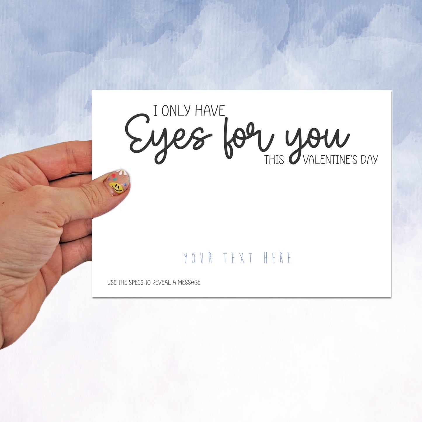 Valentines Surprise message glasses reveal date sexy weekend spa love funny
