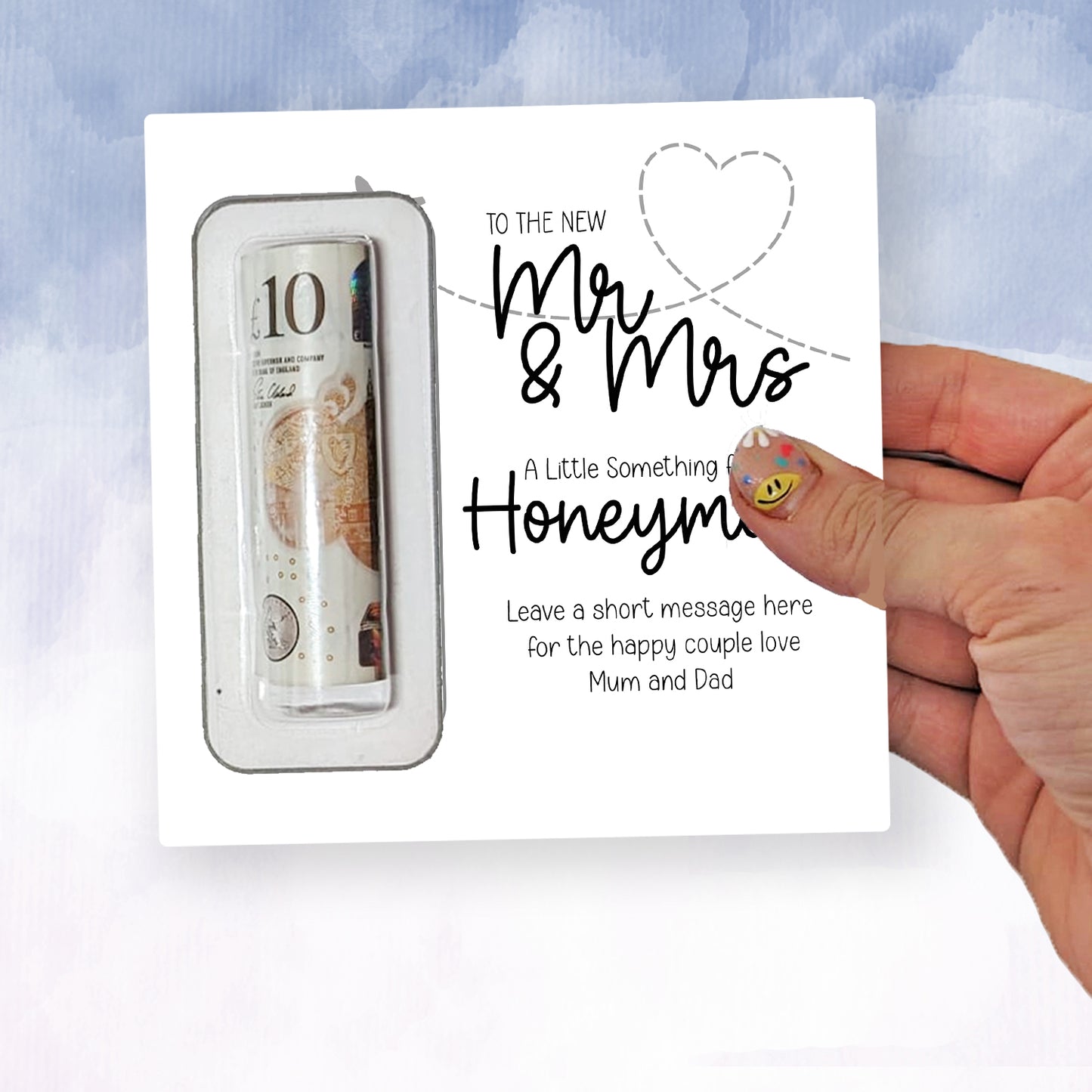 Personalised Mr and Mrs Wedding Gift Ideas – Money Wallet for Couple – Wedding Cash Present