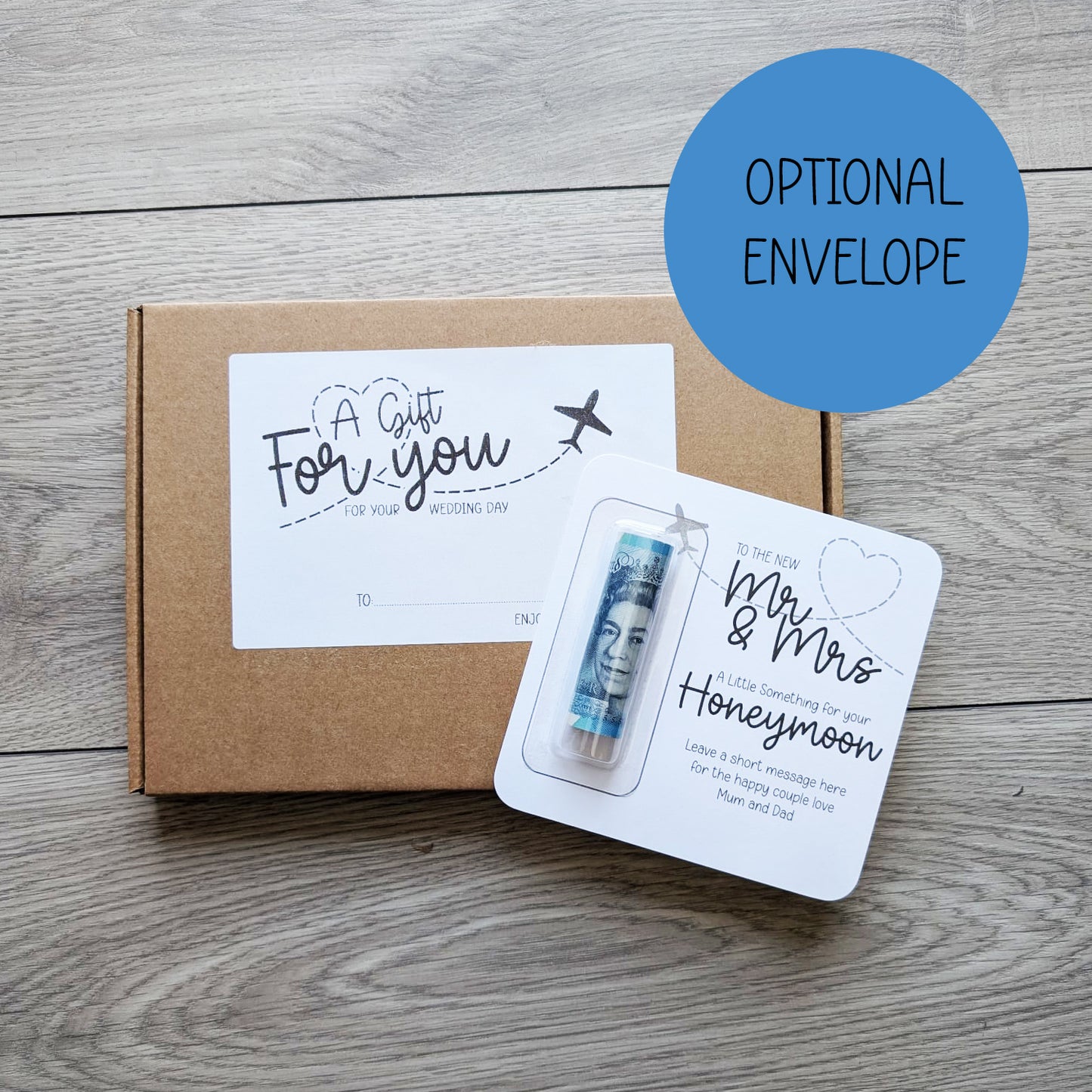 Personalised Mr and Mrs Wedding Gift Ideas – Money Wallet for Couple – Wedding Cash Present