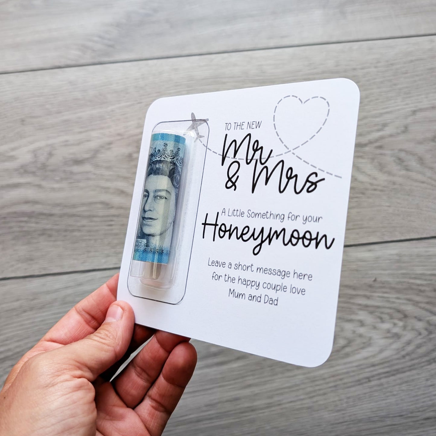 Personalised Mr and Mrs Wedding Gift Ideas – Money Wallet for Couple – Wedding Cash Present