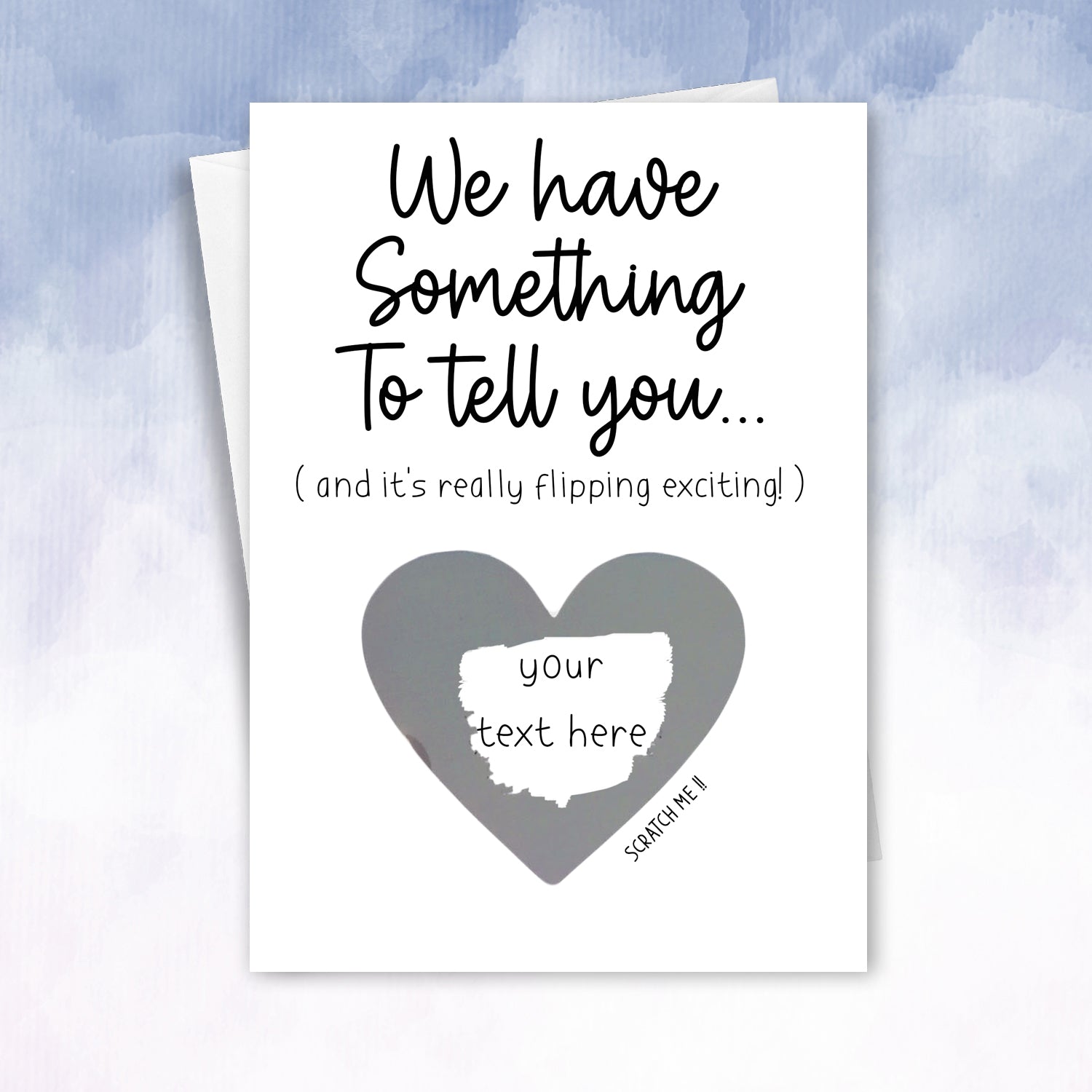 We have something to tell you surprise reveal scratch card - 2f75e5-2