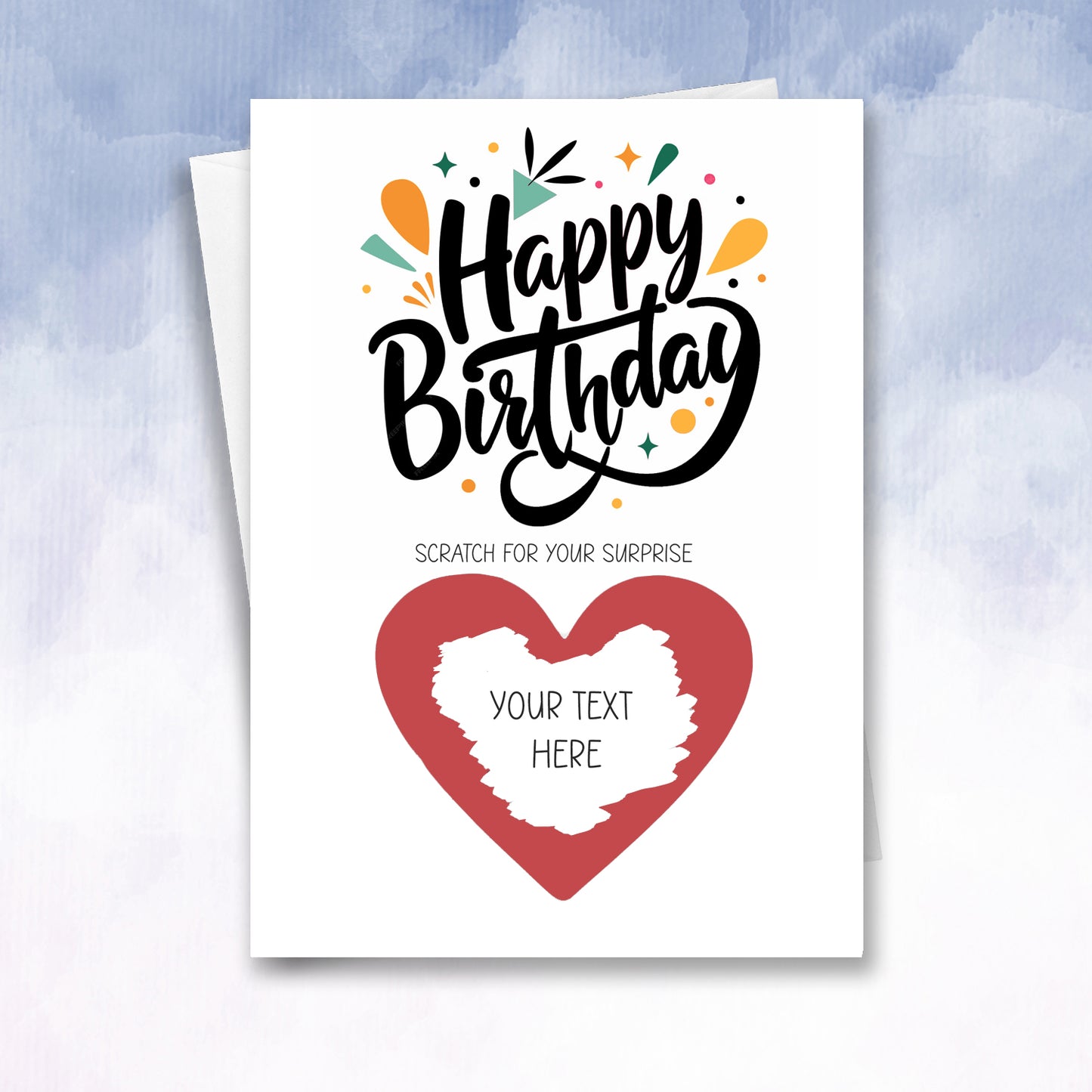 Birthday Scratch off Personalised Card