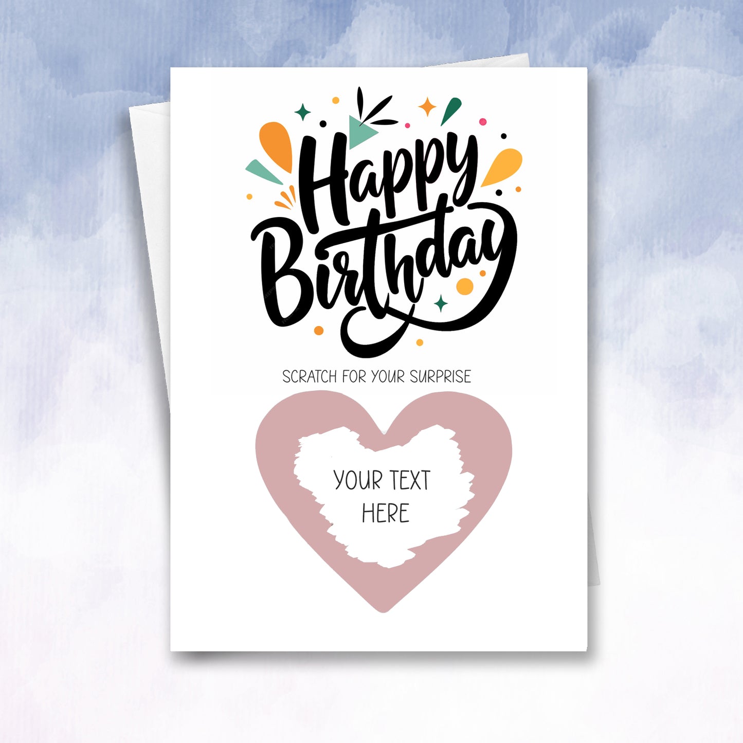 Birthday Scratch off Personalised Card