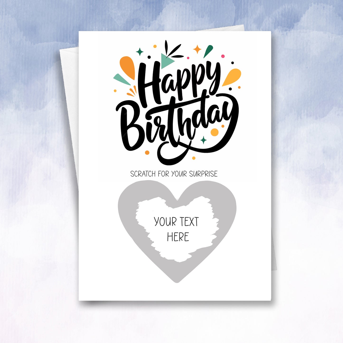 Birthday Scratch off Personalised Card