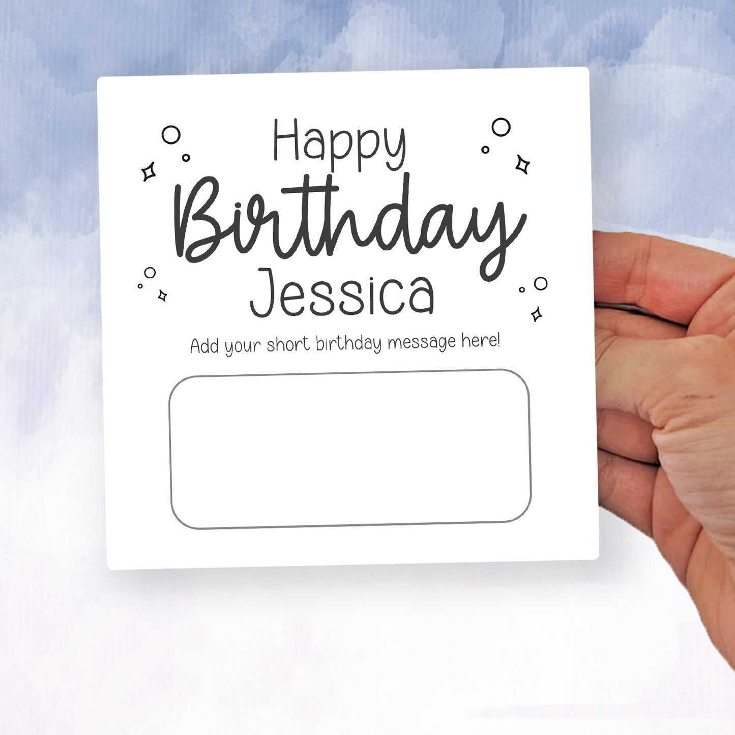 Birthday Money Wallet, Personalised Birthday Card