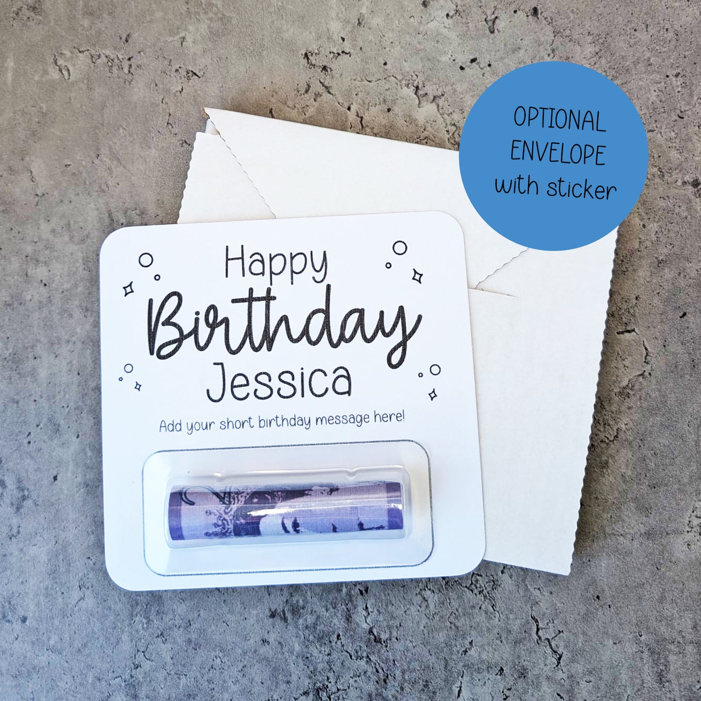 Birthday Money Wallet, Personalised Birthday Card