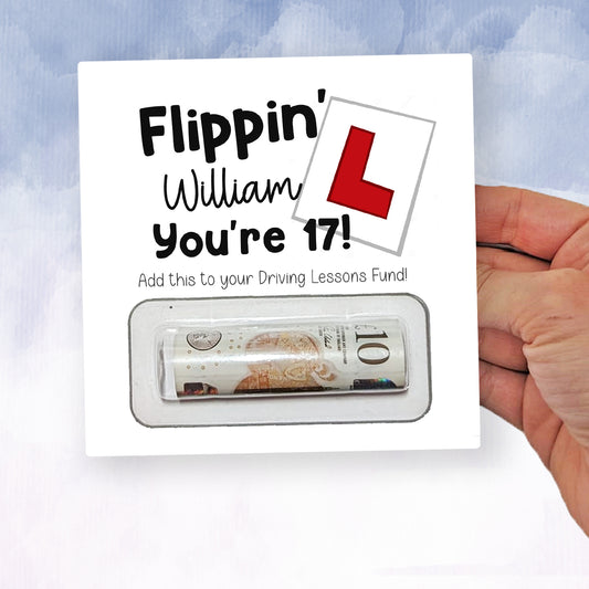 17th Birthday Gift Money Wallet Driving lessons fund