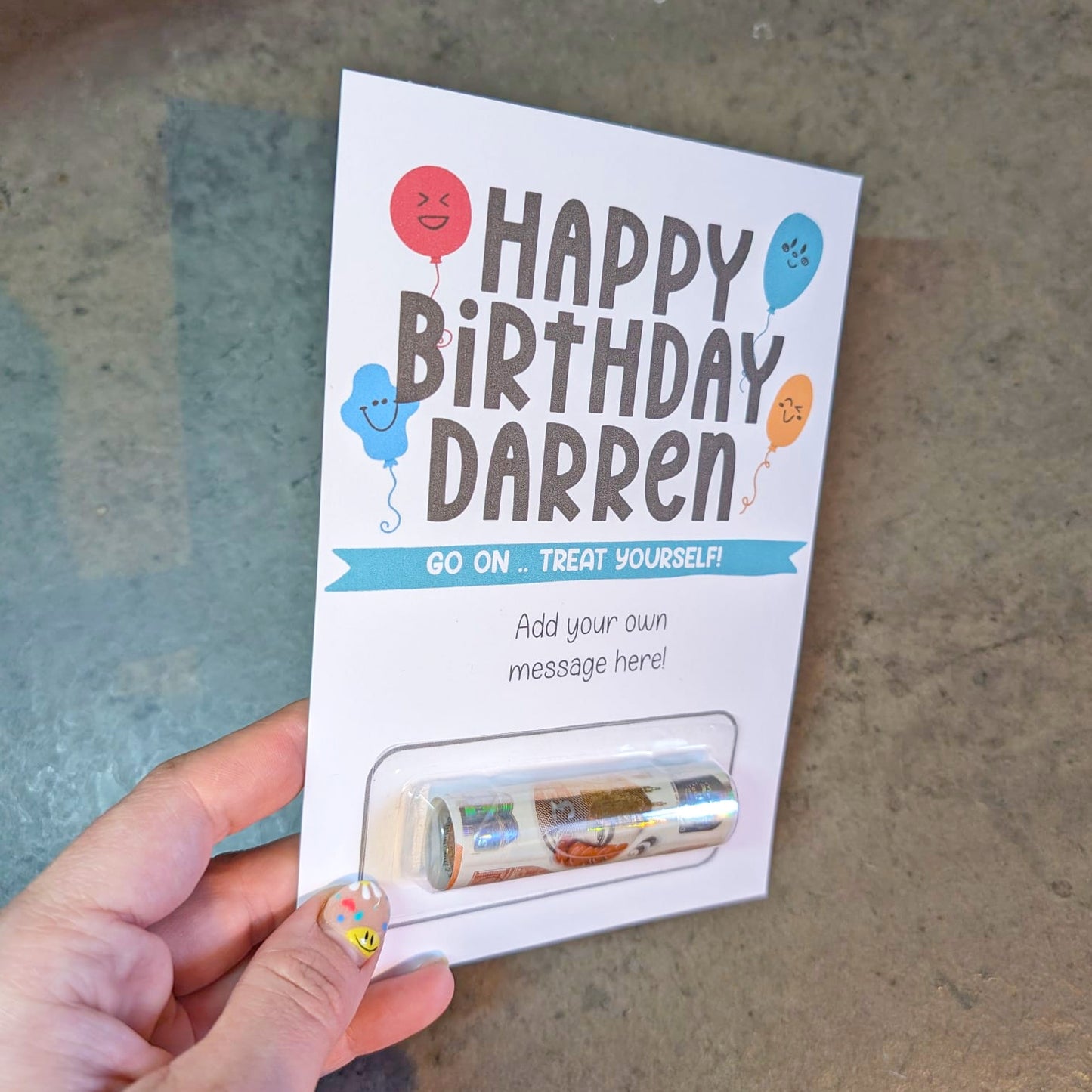Birthday Money Wallet, Personalised Birthday Card