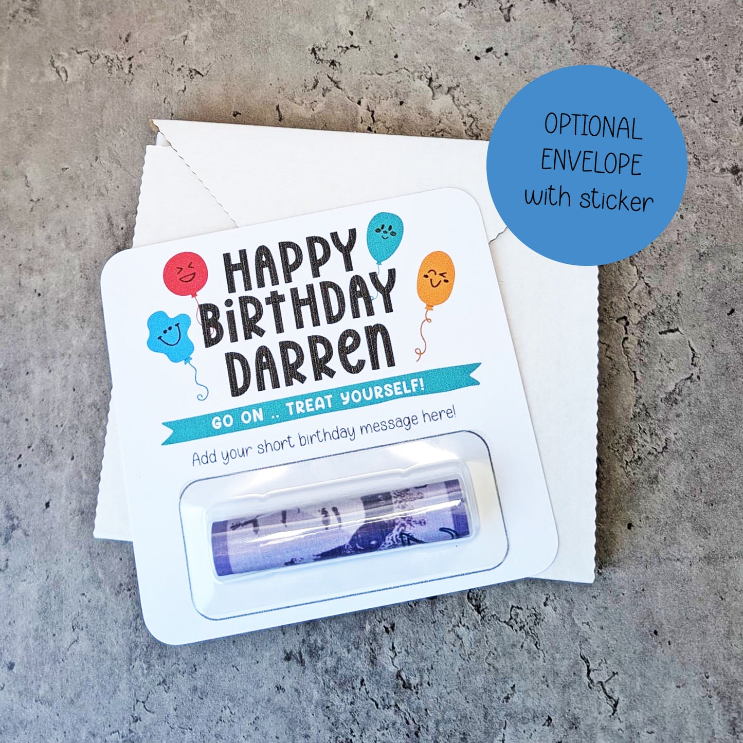 Birthday Money Wallet, Personalised Birthday Card