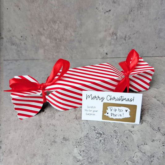 Christmas Cracker Scratch off reveal 3d card