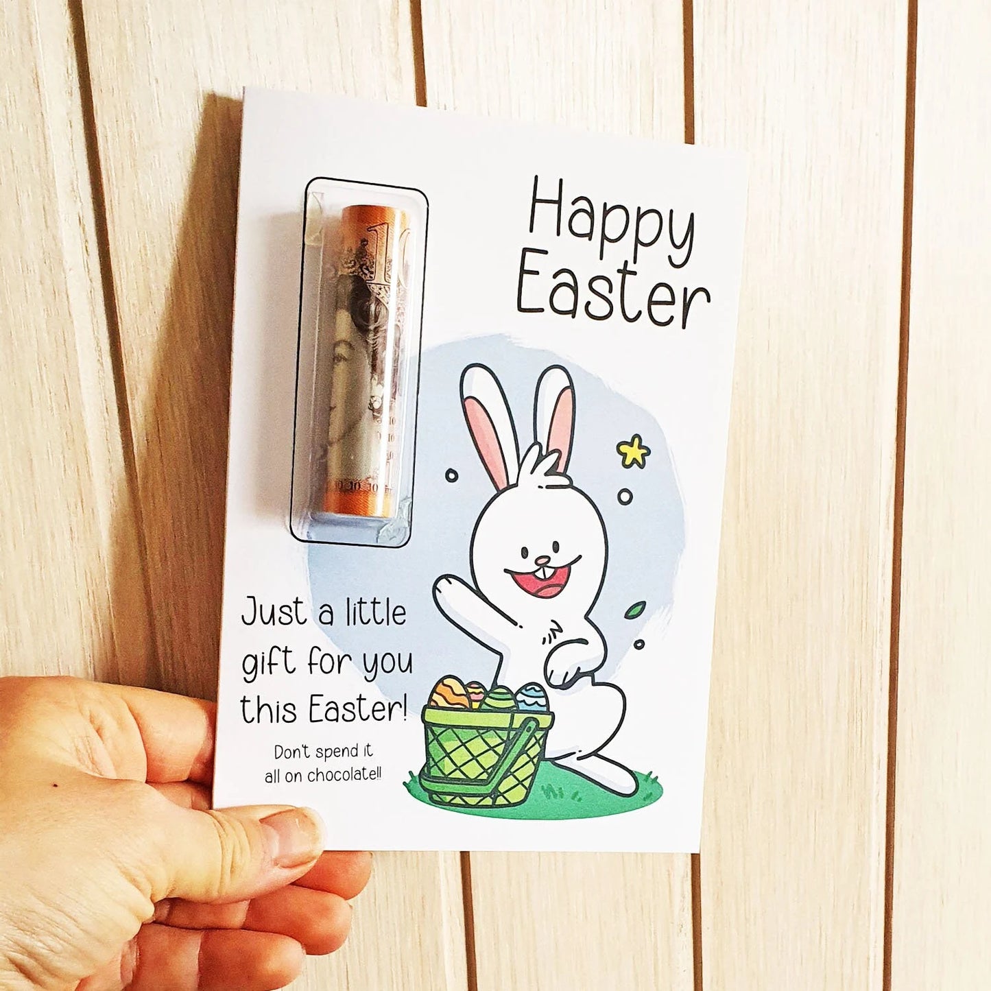 Easter Money Wallet Personalised Easter card