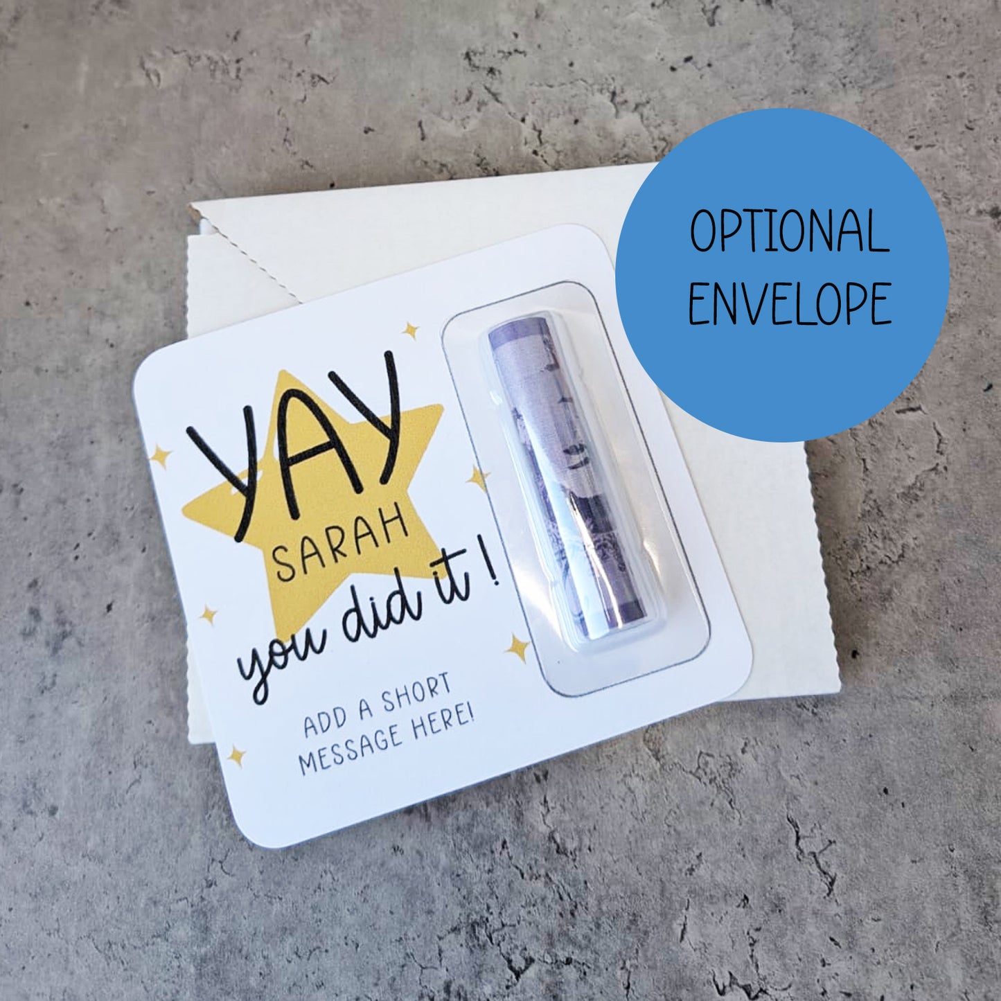 Yay you Did it well done money wallet card Personalised gift