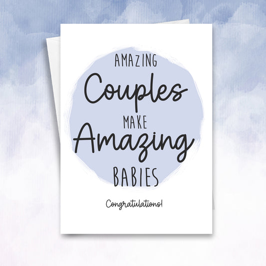 Congratulations on your pregnancy or new baby card new arrival friends family